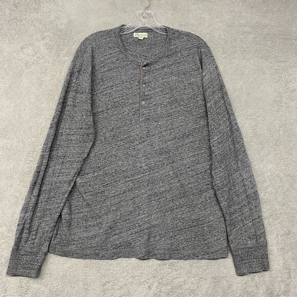 J. Crew Other - J Crew Shirt Mens Large Gray Henley Cotton Slim Long Sleeve Tee Outdoor Active